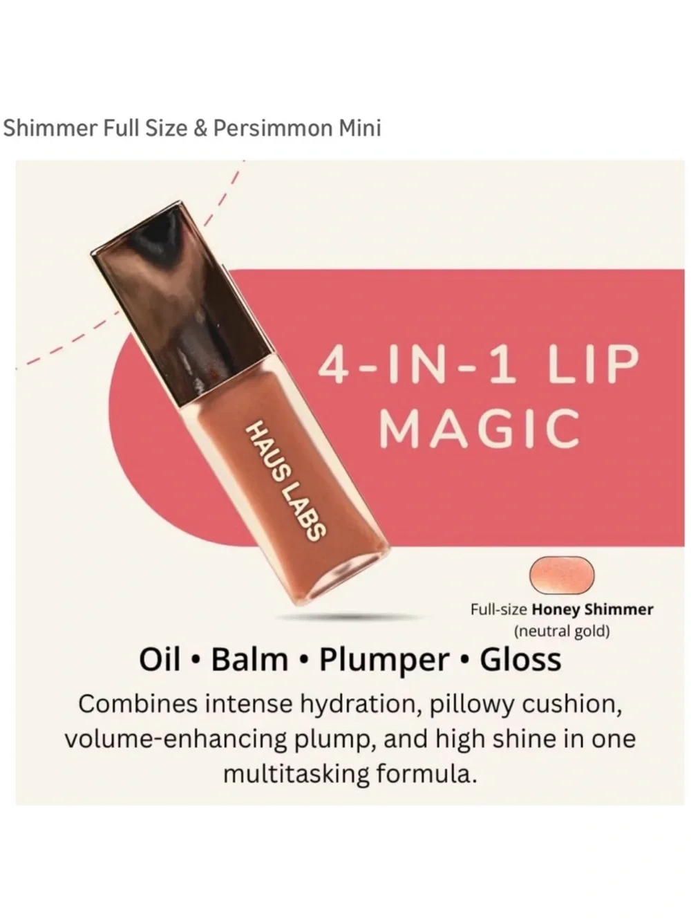 HAUS LABS LIMITED EDITION PHD HYBRID INNOVATION PLUMPING LIP GLAZE DUO SET